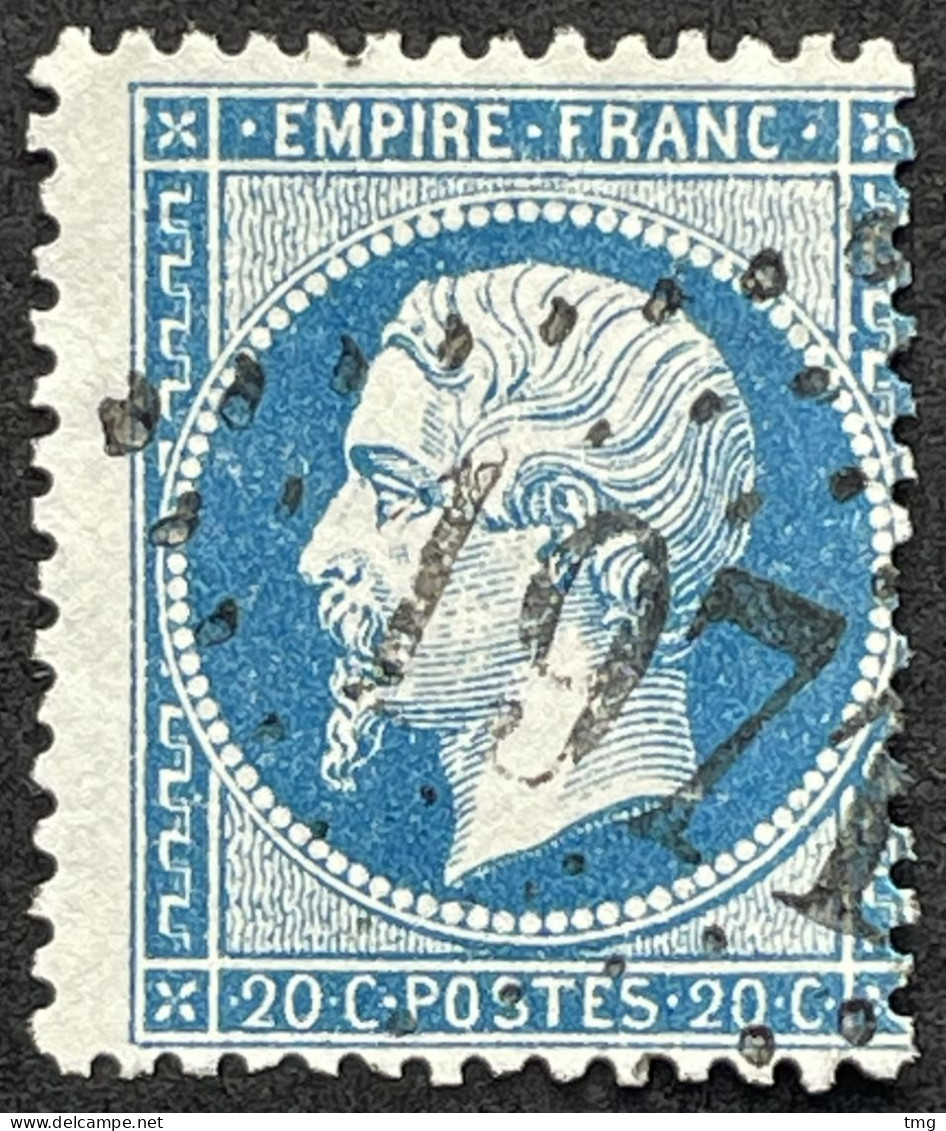 YT 22 LGC 1971 Lasalle Gard (29) Indice 5 Napoléon III 1862 20c France – Pgrec - 1862 Napoleon III