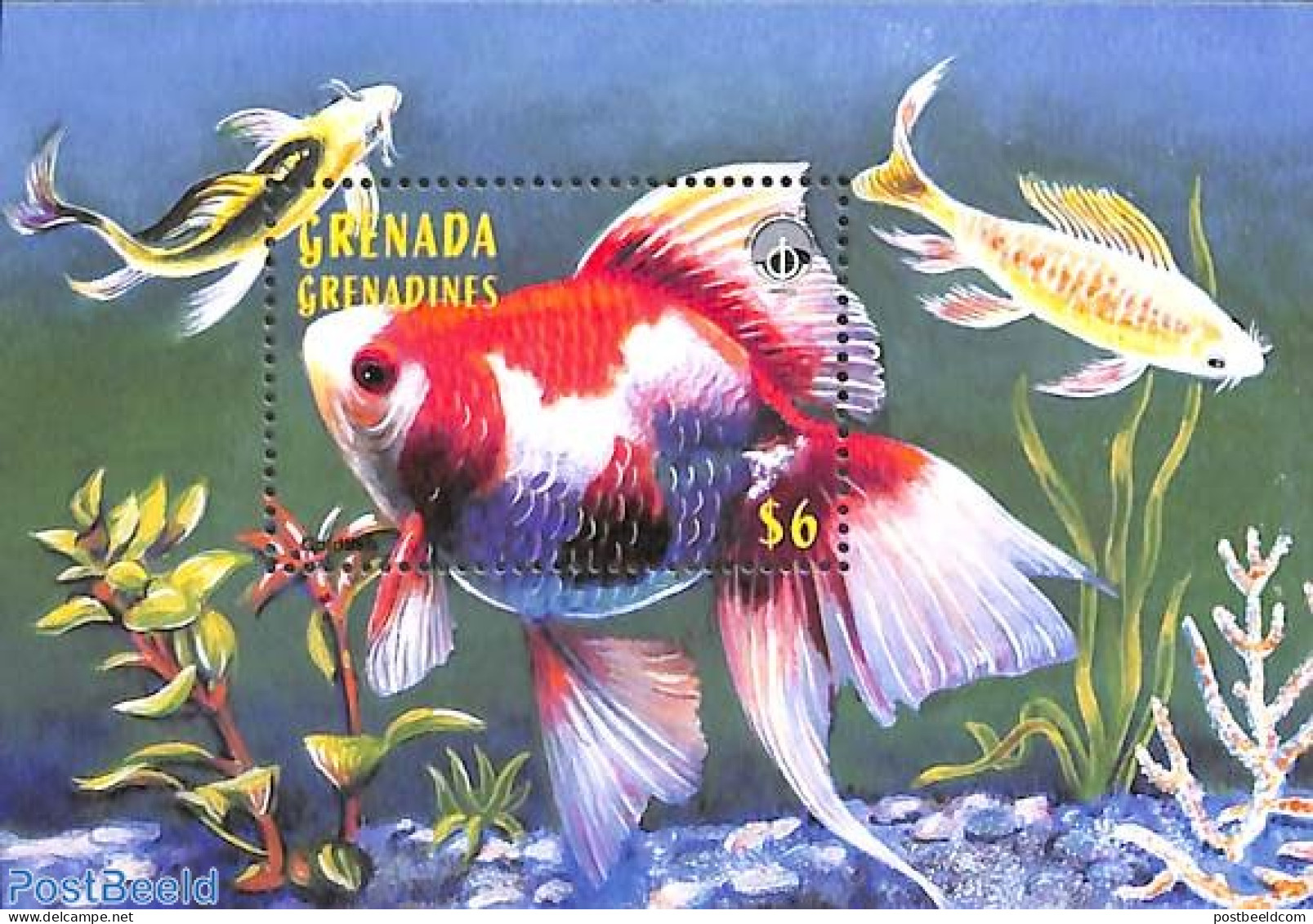 Grenada Grenadines 1998 Ocean Year S/s, Goldfish, Mint NH, Nature - Fish - Fische