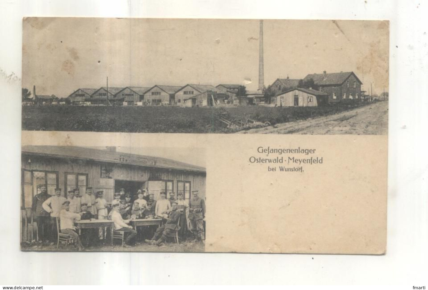 Gefangenenlager, Osterwald Meyenfeld Bei Wunstorf (CP Vendue Dans L'état) - Holzminden