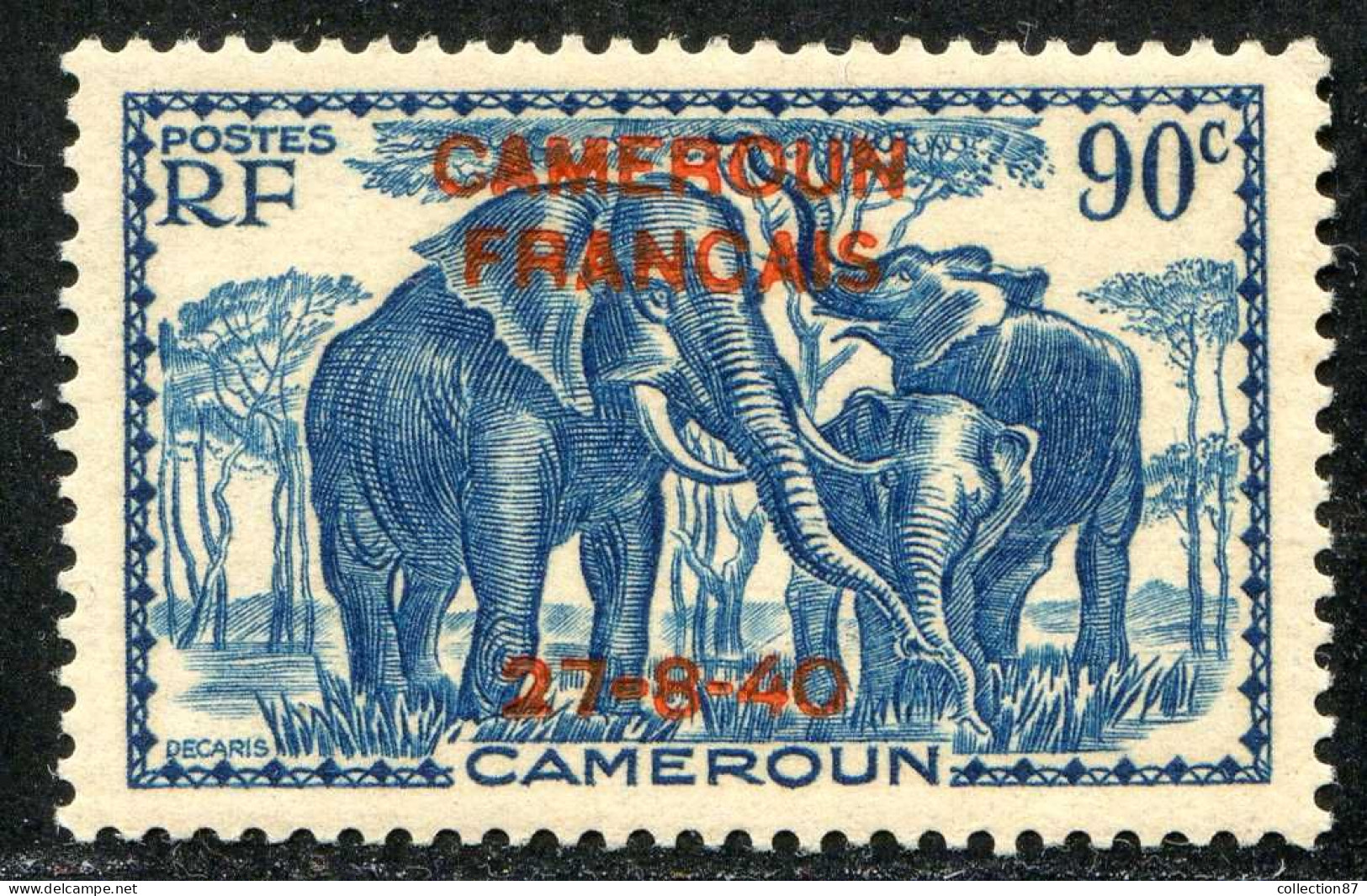 REF090 > CAMEROUN < Yv N° 222 * * Neuf Luxe Dos Visible -- MNH * * -- ELEPHANT - Ungebraucht
