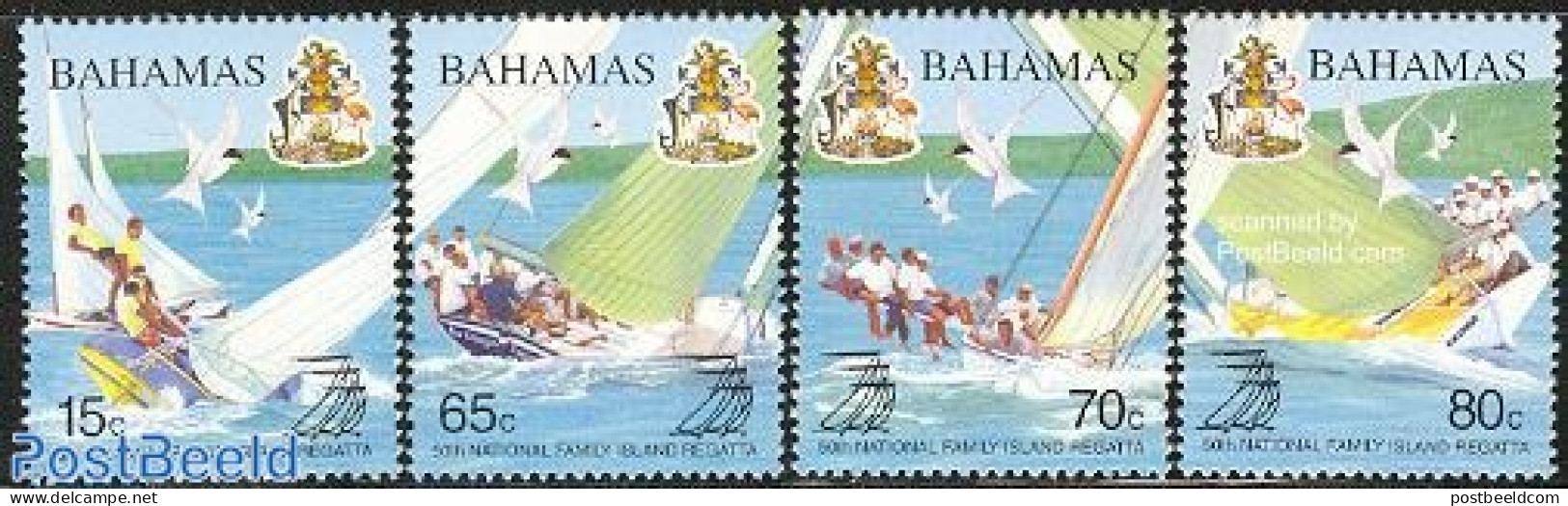 Bahamas 2003 Family Island Regatta 4v, Mint NH, History - Nature - Sport - Transport - Coat Of Arms - Birds - Sailing .. - Sailing