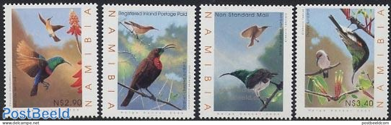 Namibia 2005 Birds 4v, Mint NH, Nature - Birds - Namibia (1990- ...)