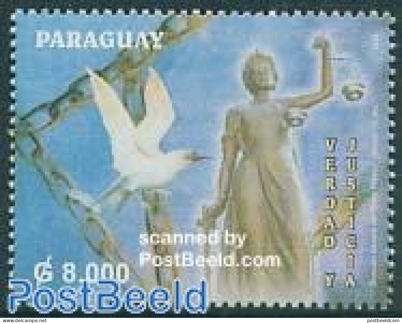 Paraguay 2005 Justice 1v, Mint NH, Nature - Various - Birds - Justice - Paraguay