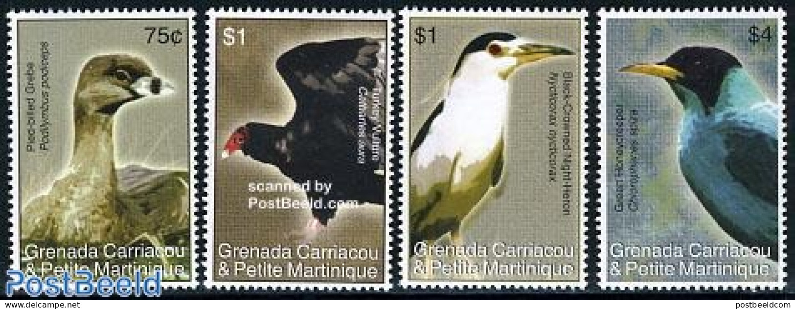 Grenada Grenadines 2007 Birds Of The Caribbean 4v, Mint NH, Nature - Birds - Grenada (1974-...)