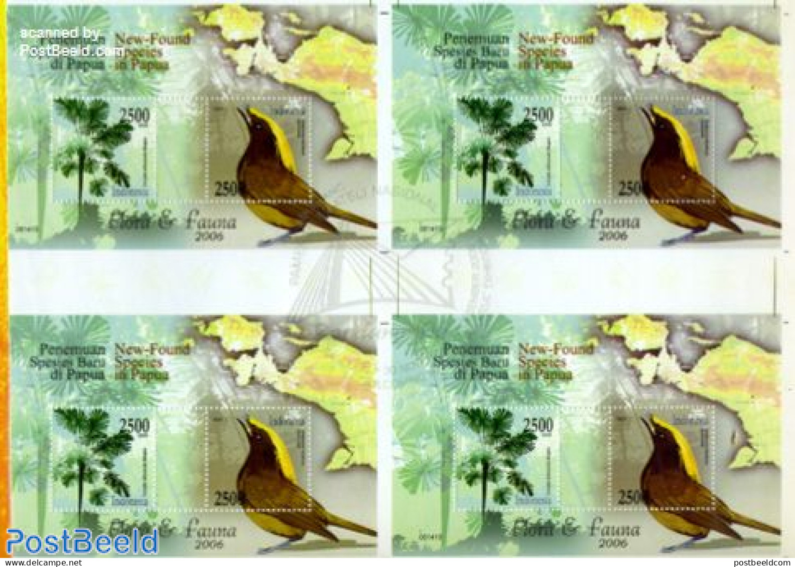 Indonesia 2006 New Found Species Limited Sheet, Mint NH, Nature - Birds - Trees & Forests - Rotary, Lions Club