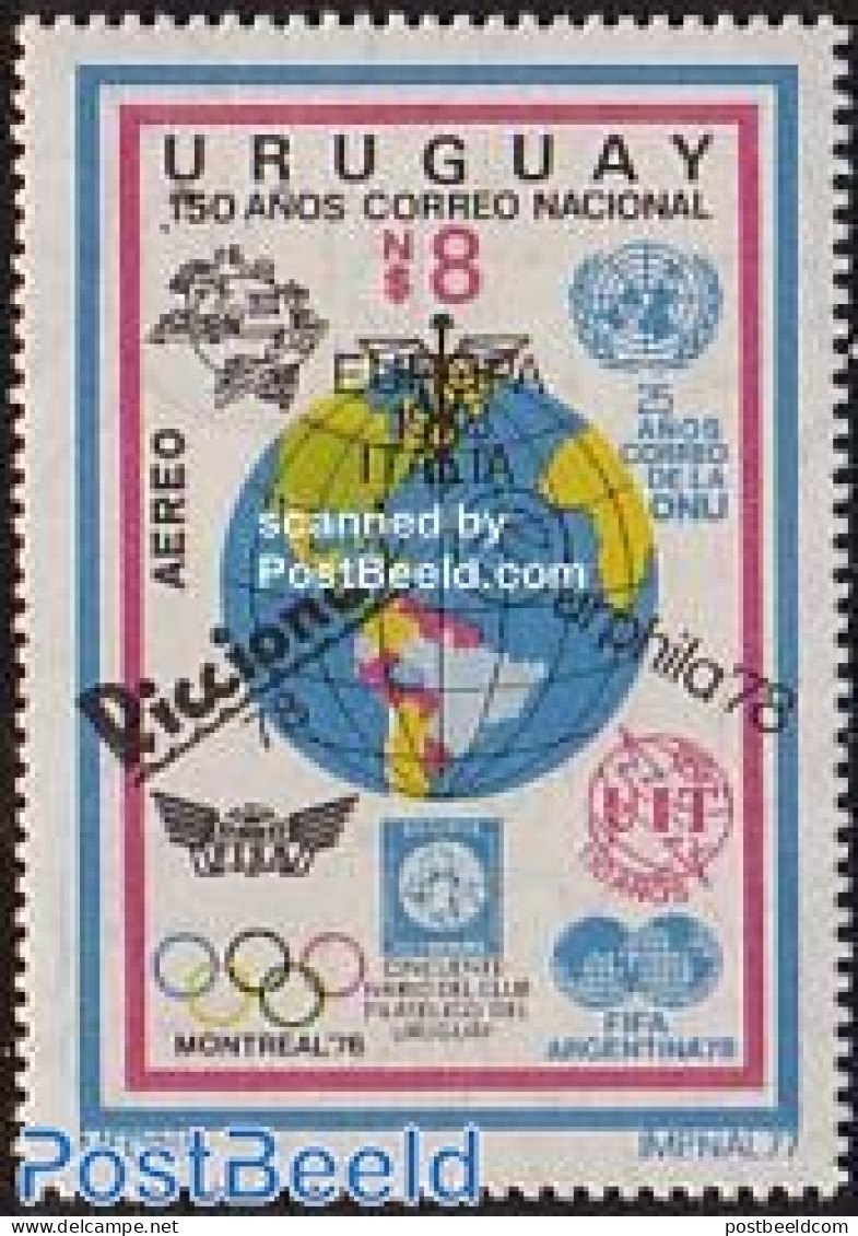 Uruguay 1978 Riccione Stamp Expo 1v, Mint NH, History - Sport - Various - United Nations - Olympic Games - Philately -.. - U.P.U.