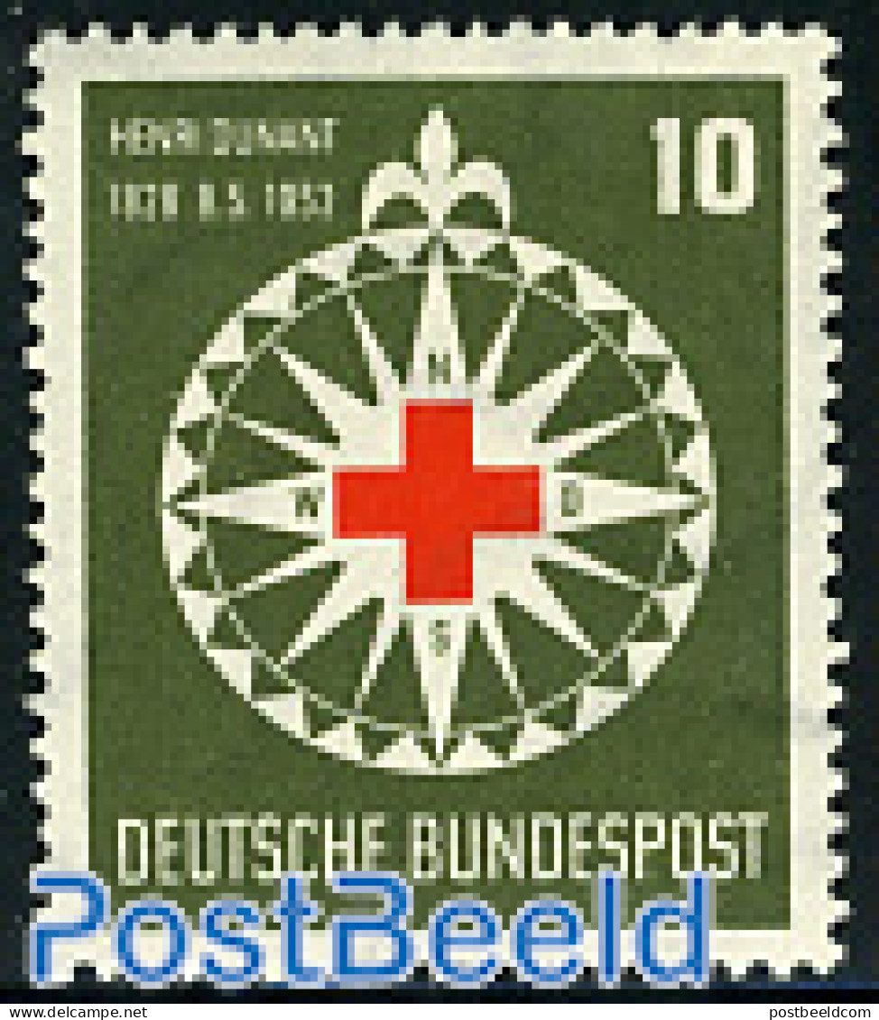Germany, Federal Republic 1953 Henri Dunant 1v, Mint NH, Health - Red Cross - Ungebraucht