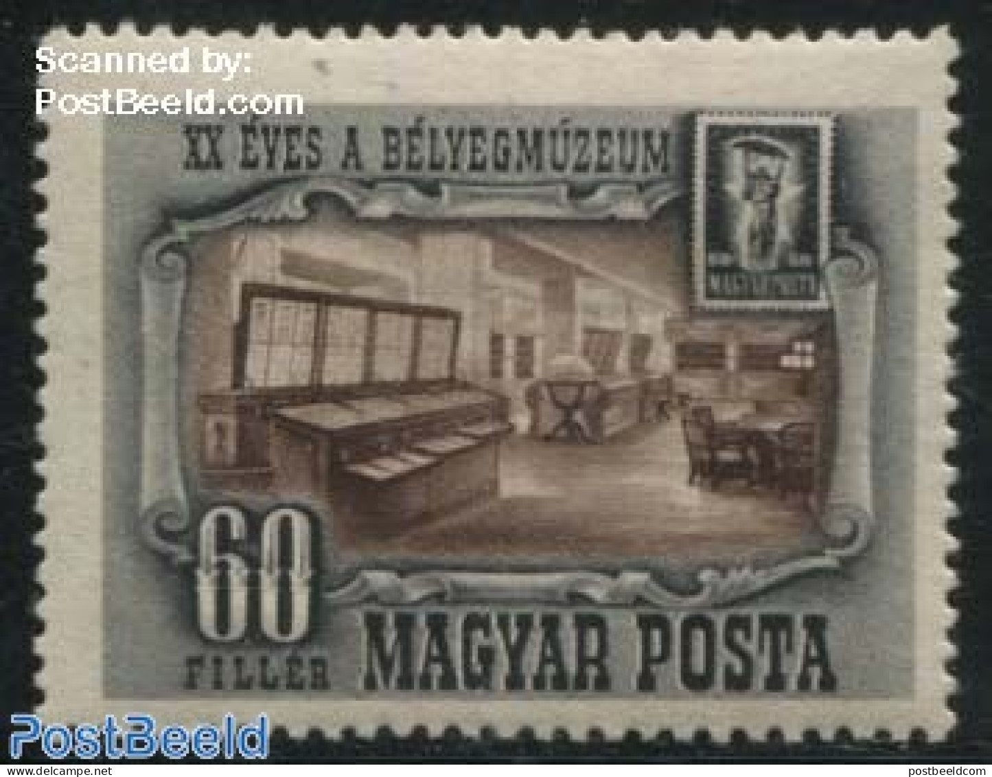 Hungary 1950 Stamp Museum 1v, Mint NH, Art - Museums - Unused Stamps