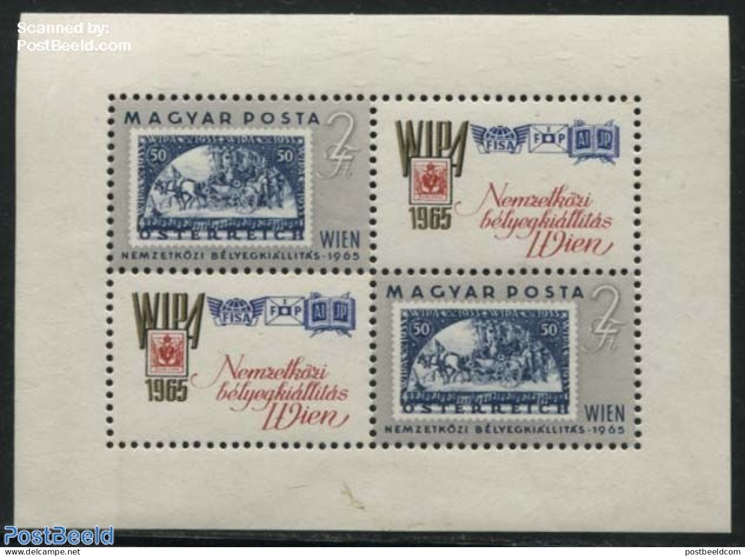Hungary 1965 WIPA Exposition S/s, Mint NH, Philately - Stamps On Stamps - Ungebraucht