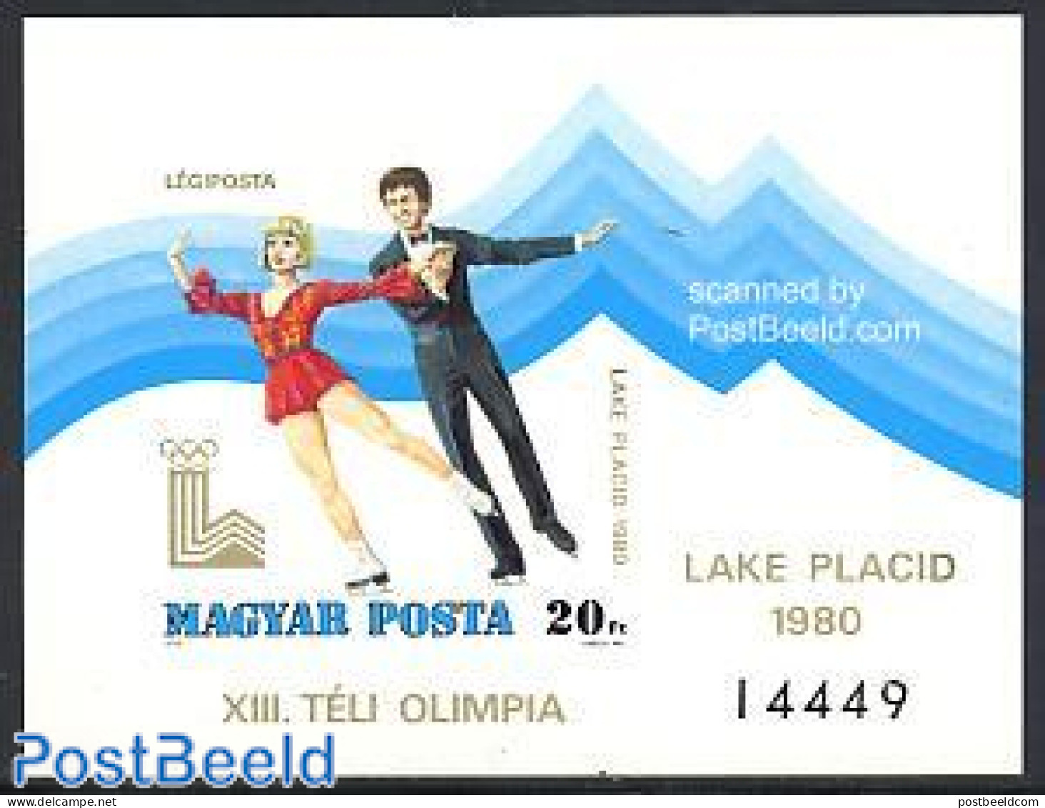 Hungary 1979 Lake Placid S/s Imperforated, Mint NH, Sport - Olympic Winter Games - Skating - Neufs