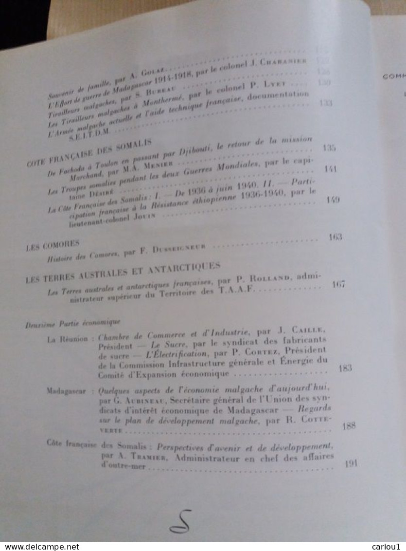 C1 REVUE HISTORIQUE ARMEE - OCEAN INDIEN Reunion MADAGASCAR Comores SOMALIS TAAF Port Inclus France - Histoire