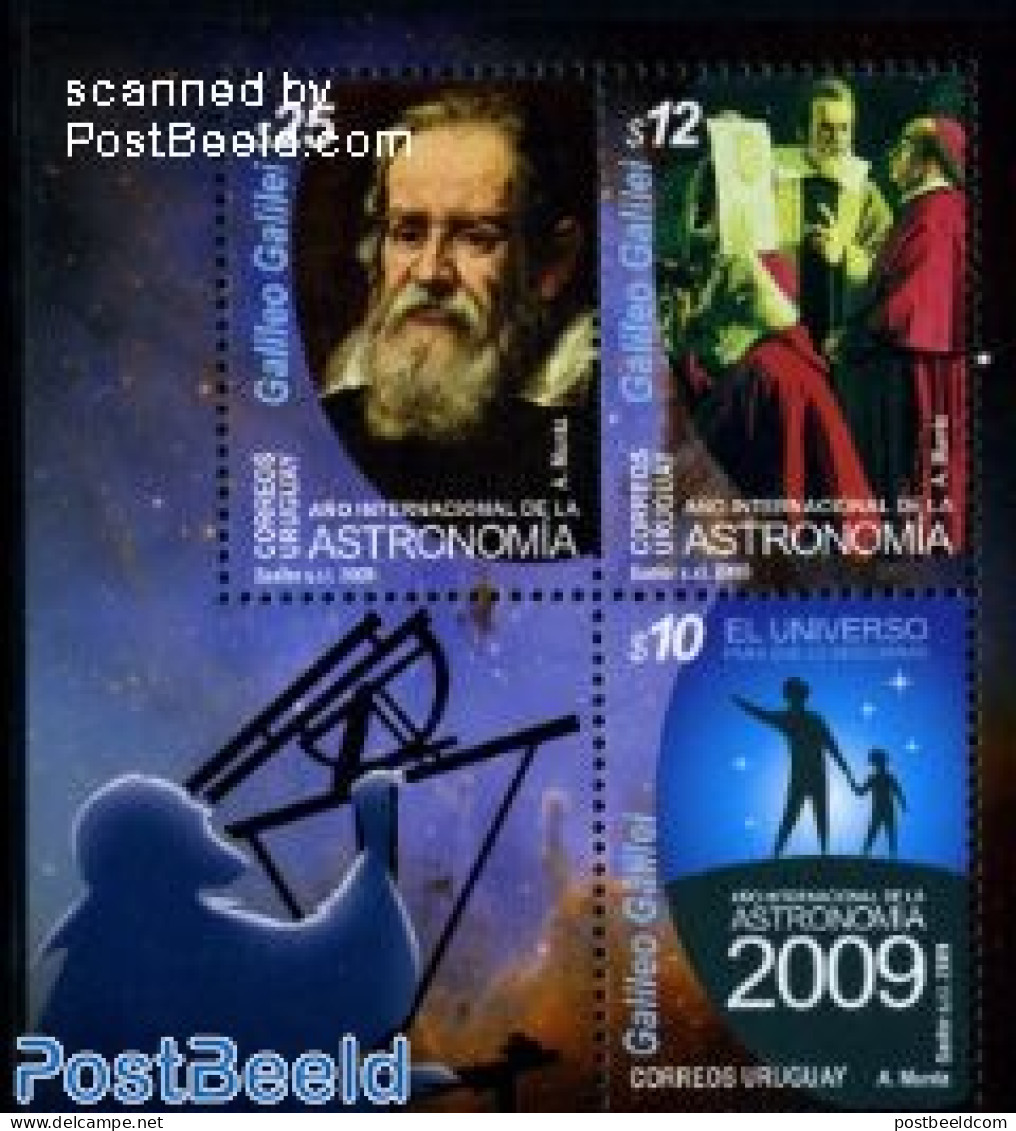Uruguay 2009 Int. Year Of Astronomy S/s, Mint NH, Science - Astronomy - Astrologie