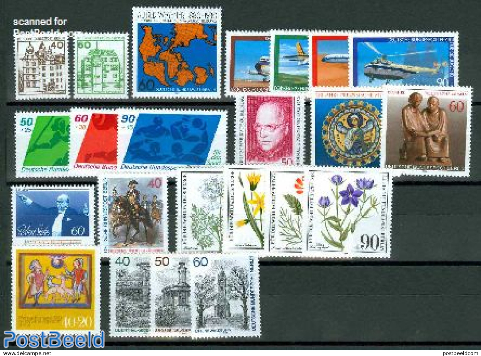 Germany, Berlin 1980 Yearset 1980, Complete, 23v, Mint NH, Various - Yearsets (by Country) - Unused Stamps