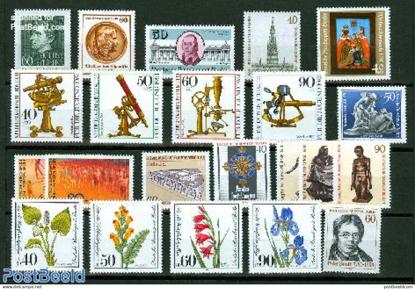 Germany, Berlin 1981 Yearset 1981, Complete, 22v, Mint NH, Various - Yearsets (by Country) - Neufs