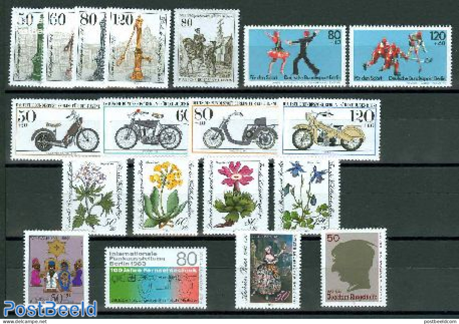 Germany, Berlin 1983 Yearset 1983, Complete, 19v, Mint NH, Various - Yearsets (by Country) - Unused Stamps