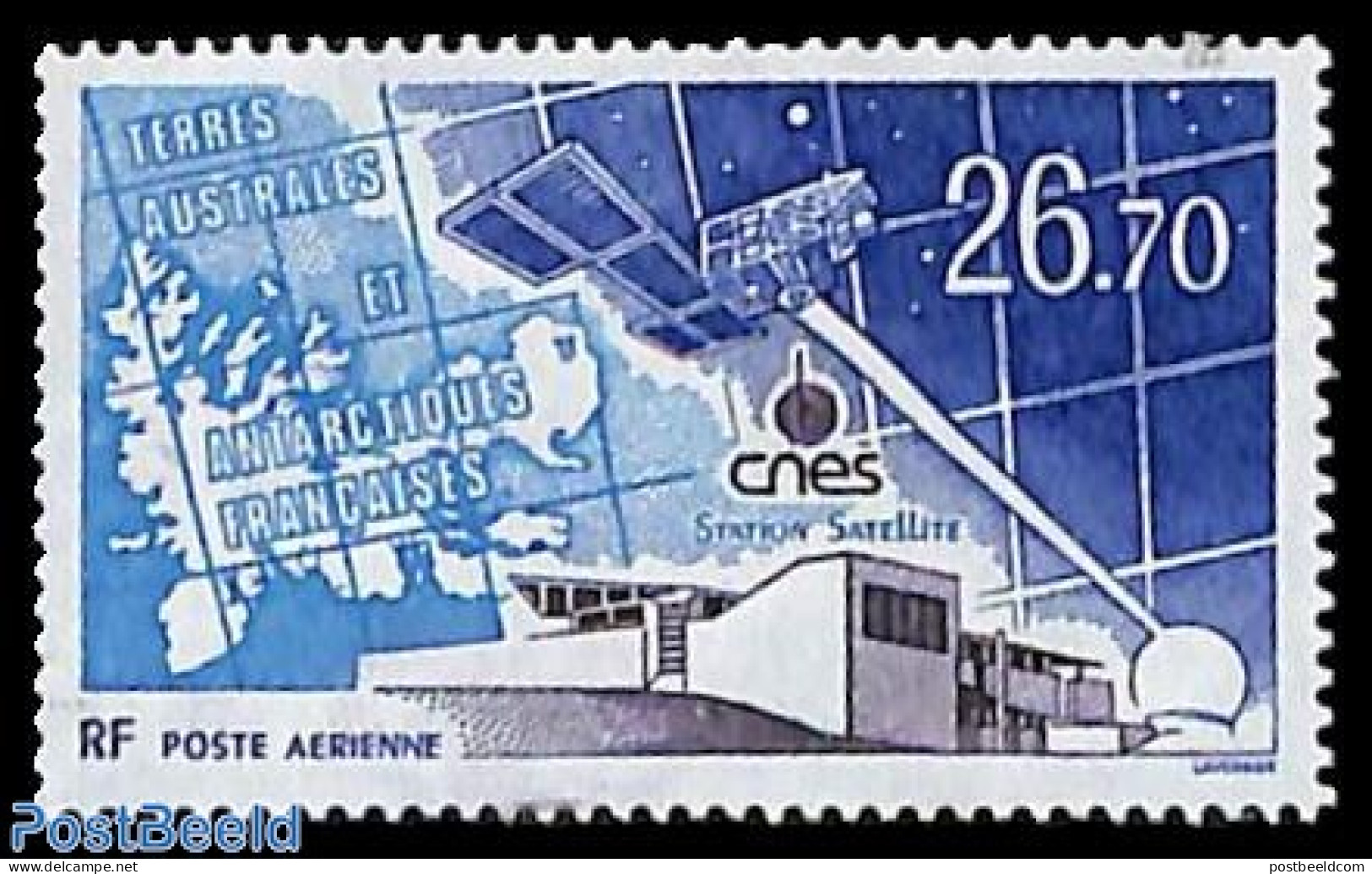 French Antarctic Territory 1994 CNES Satellite Station 1v, Mint NH, Transport - Space Exploration - Neufs