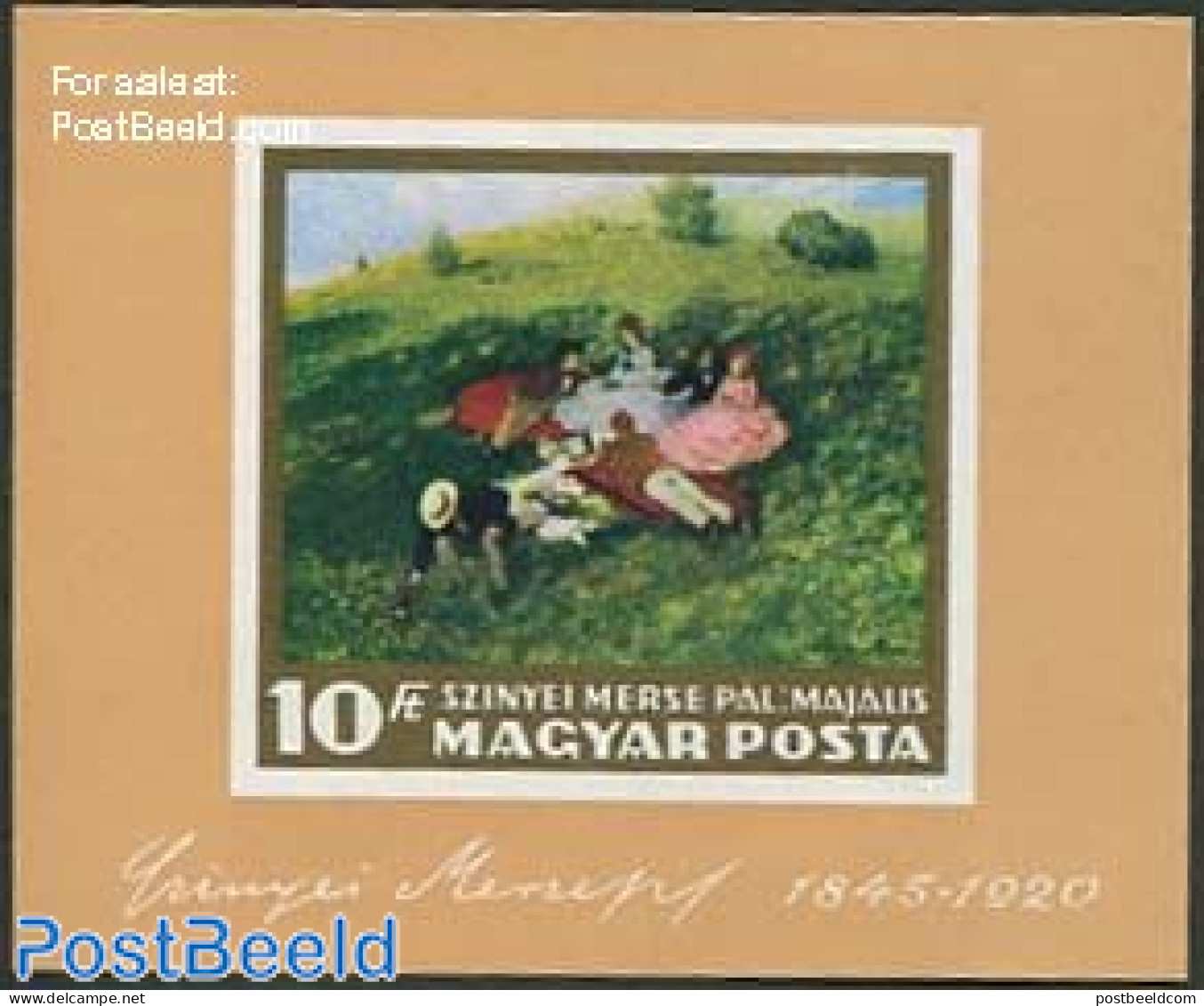 Hungary 1966 Painting S/s Imperforated, Mint NH, Art - Modern Art (1850-present) - Paintings - Neufs