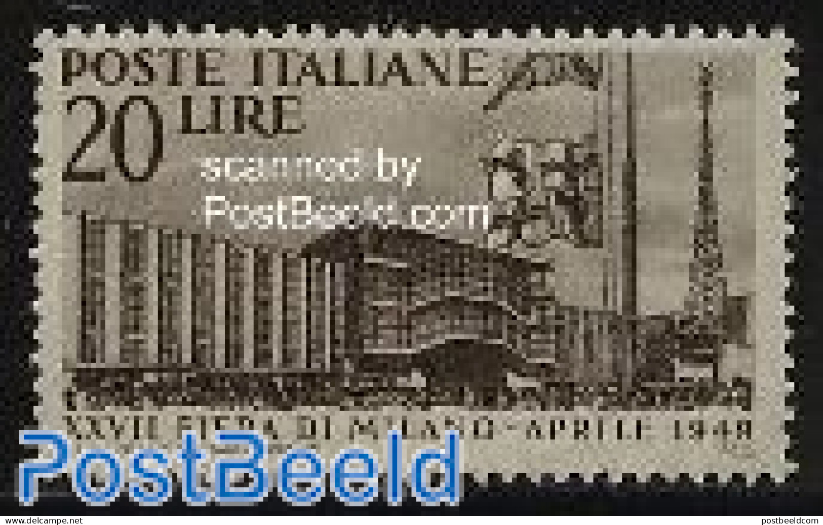 Italy 1949 Milano Fair 1v, Mint NH, Art - Modern Architecture - Andere & Zonder Classificatie