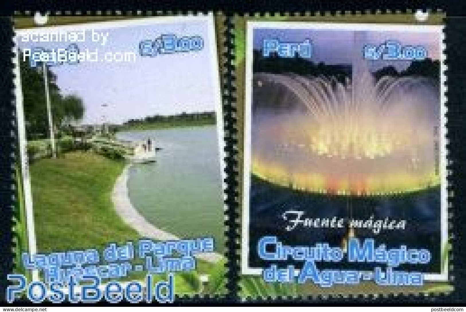 Peru 2010 Tourism 2v, Mint NH, Nature - Various - Water, Dams & Falls - Tourism - Other & Unclassified