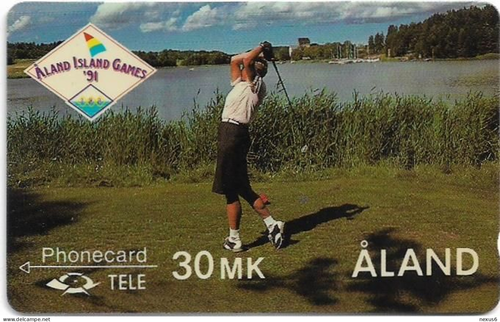 Aland - Aland Games Golf - 4FINA (1 Box At Left), 06.1991, 5.000ex, Mint No Blister - Aland