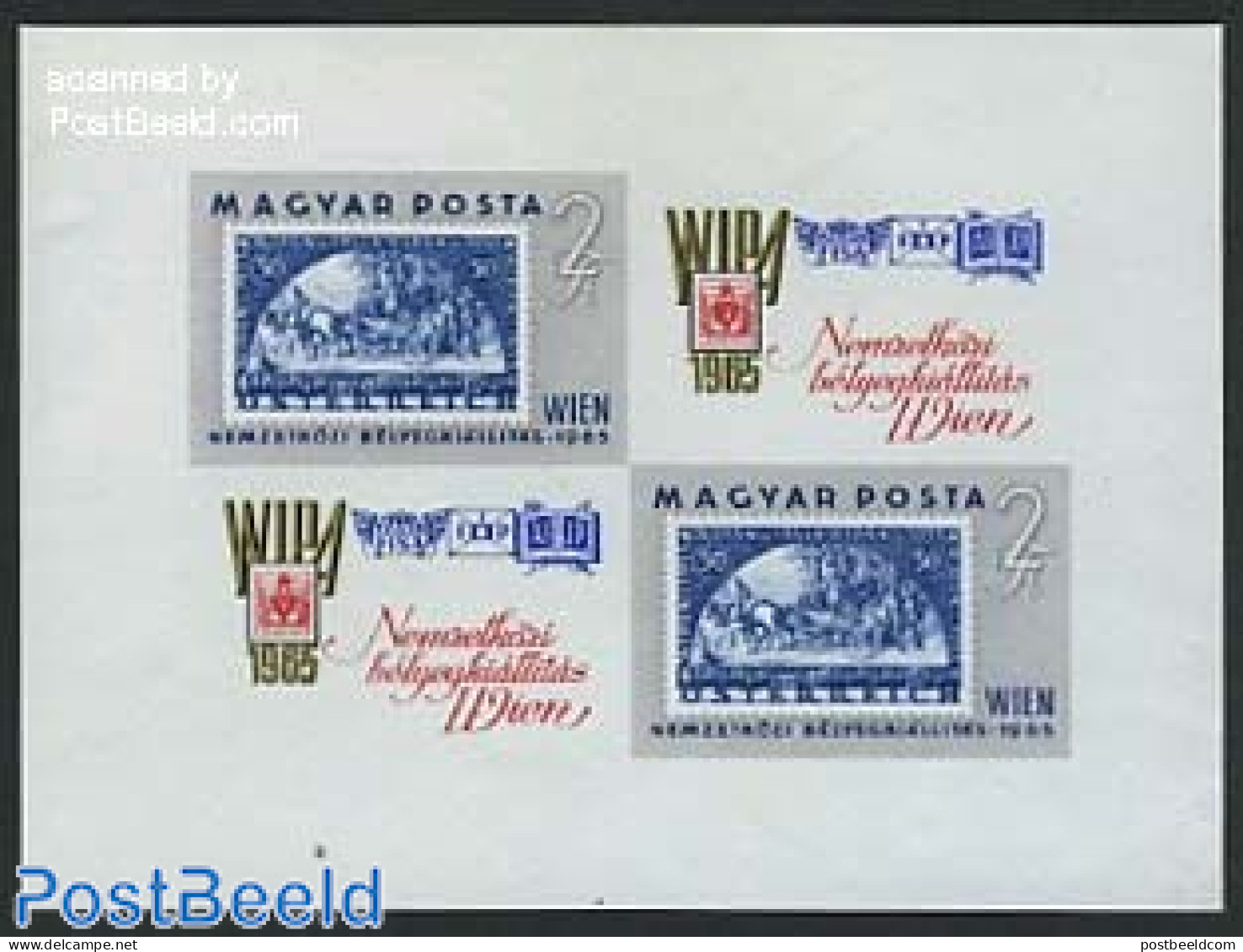 Hungary 1965 WIPA Exposition S/s Imperforated, Mint NH, Philately - Stamps On Stamps - Unused Stamps