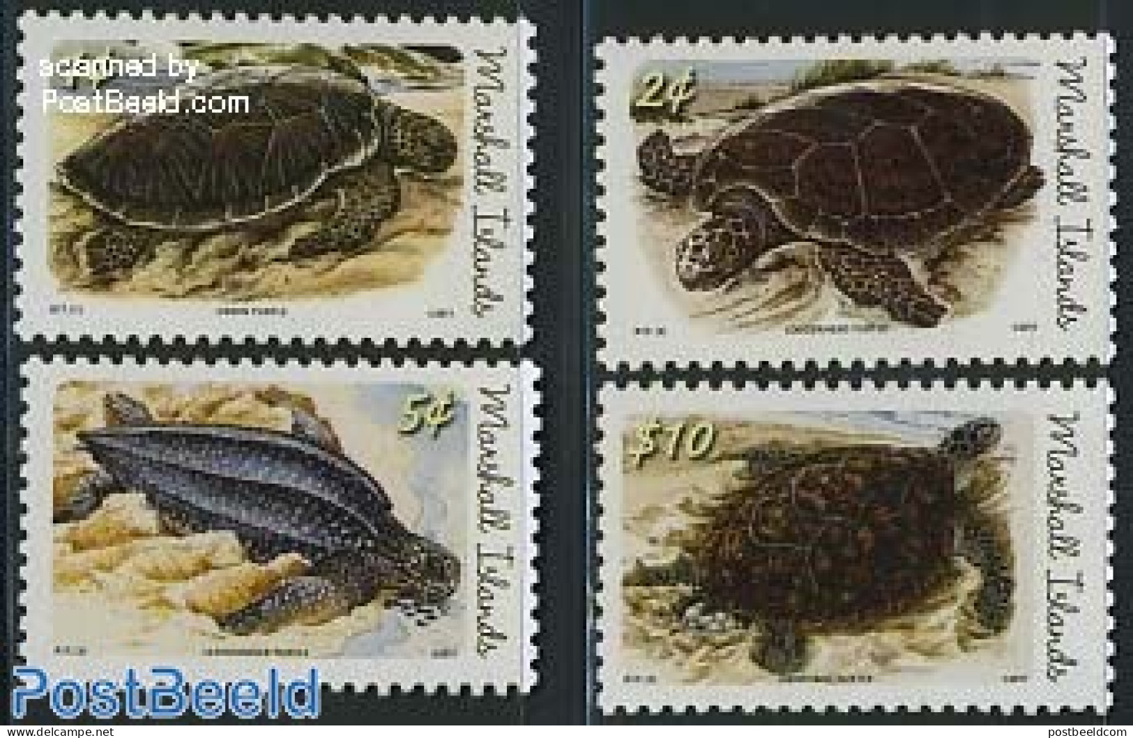 Marshall Islands 2011 Definitives, Sea Turtles 4v, Mint NH, Nature - Animals (others & Mixed) - Reptiles - Turtles - Other & Unclassified