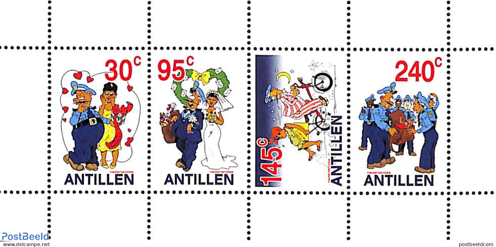 Netherlands Antilles 2003 Comics 4v M/s, Mint NH - Other & Unclassified