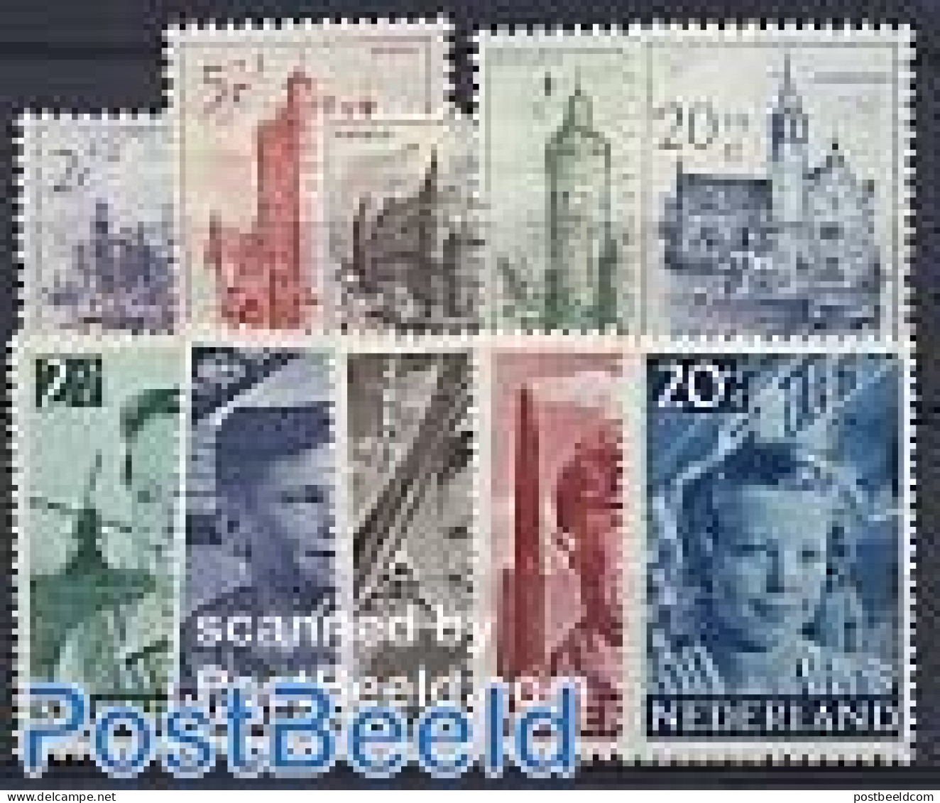 Netherlands 1951 Yearset 1951 (10v), Mint NH, Various - Yearsets (by Country) - Ungebraucht