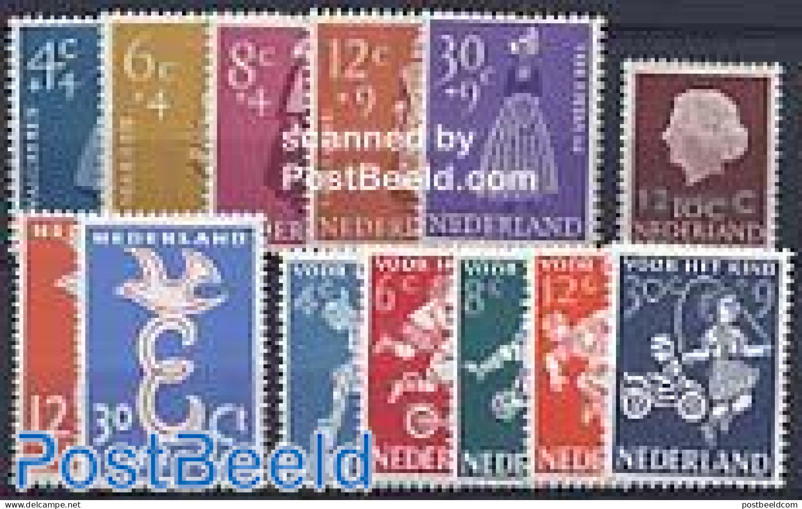 Netherlands 1958 Yearset 1958 (13v), Mint NH, Various - Yearsets (by Country) - Unused Stamps