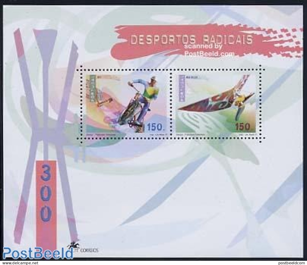 Portugal 1997 Fun Sports S/s, Mint NH, Sport - Transport - Cycling - Fun Sports - Gliding - Motorcycles - Ongebruikt