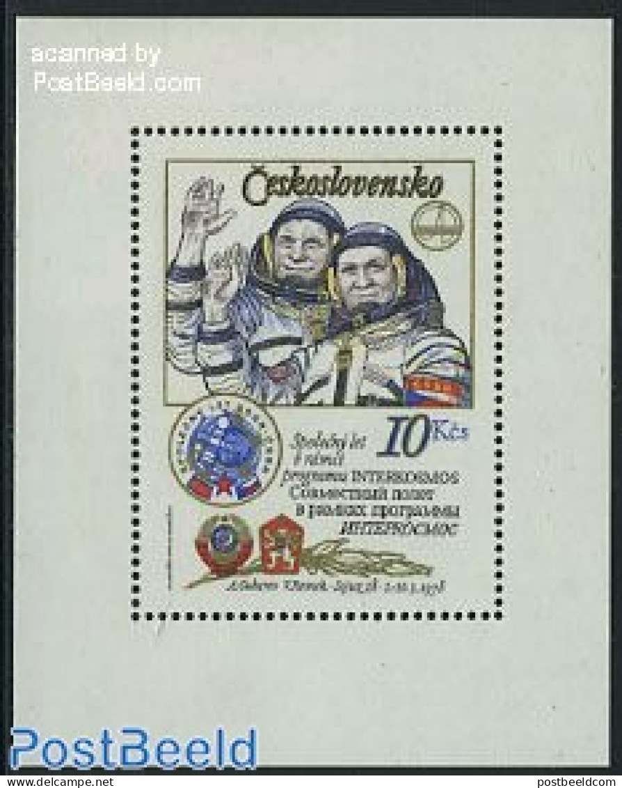 Czechoslovkia 1979 Intercosmos S/s, Mint NH, Transport - Space Exploration - Andere & Zonder Classificatie