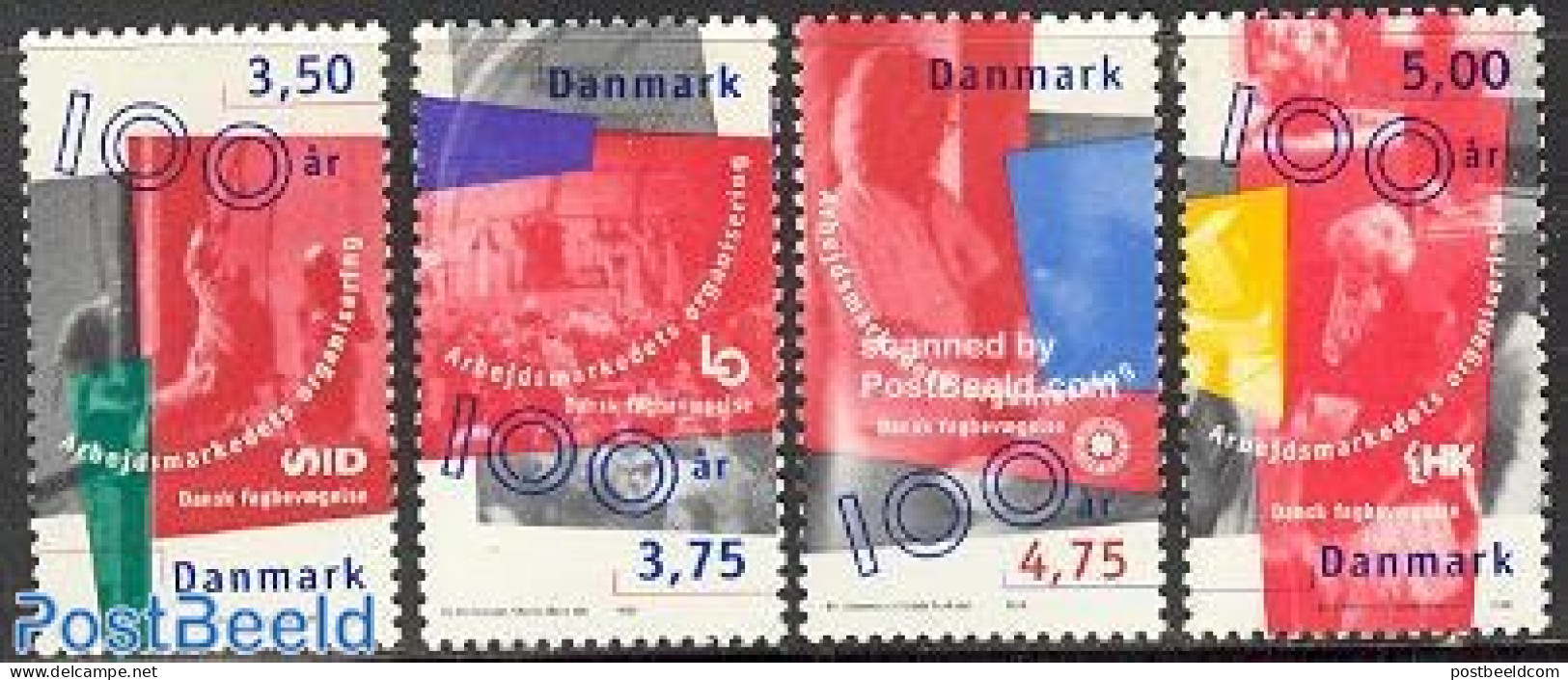 Denmark 1998 Labour Association 4v, Mint NH, Various - Union - Unused Stamps