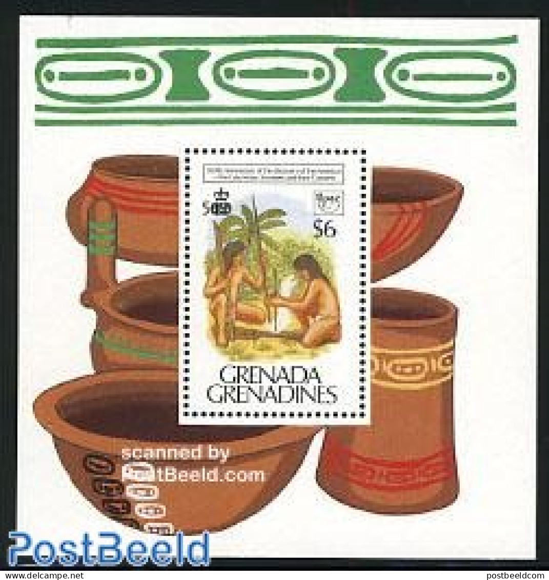 Grenada Grenadines 1989 Discovery Of America S/s, Mint NH, History - Explorers - Explorateurs
