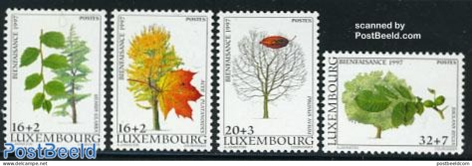 Luxemburg 1997 Welfare, Trees 4v, Mint NH, Nature - Trees & Forests - Unused Stamps