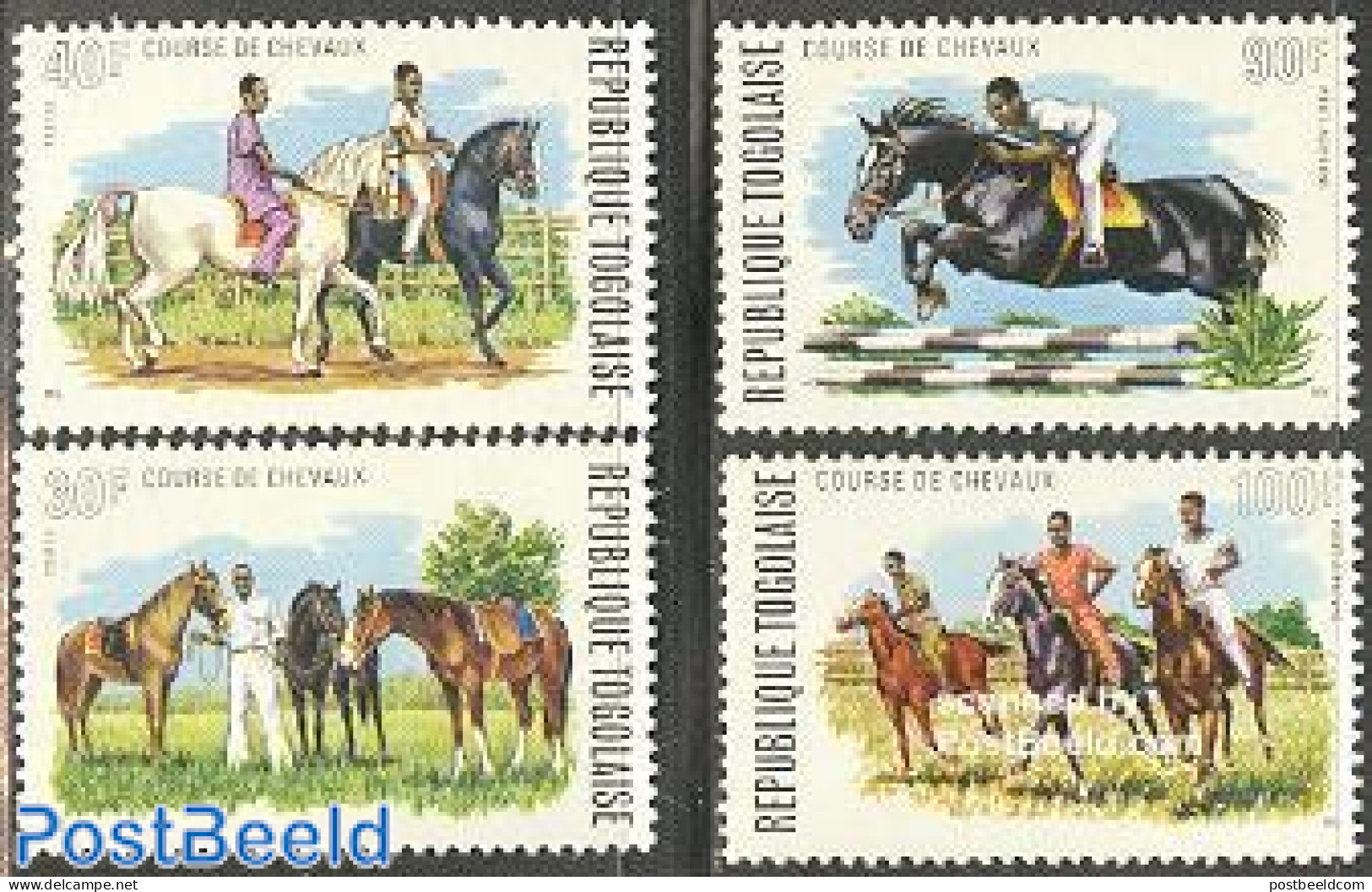 Togo 1974 Horses 4v, Mint NH, Nature - Horses - Togo (1960-...)