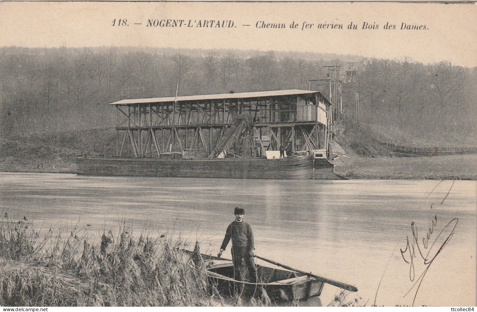 CPA-02-NOGENT L'ARTAUD-Chemin De Fer Aérien Du Bois Des Dames - Other & Unclassified