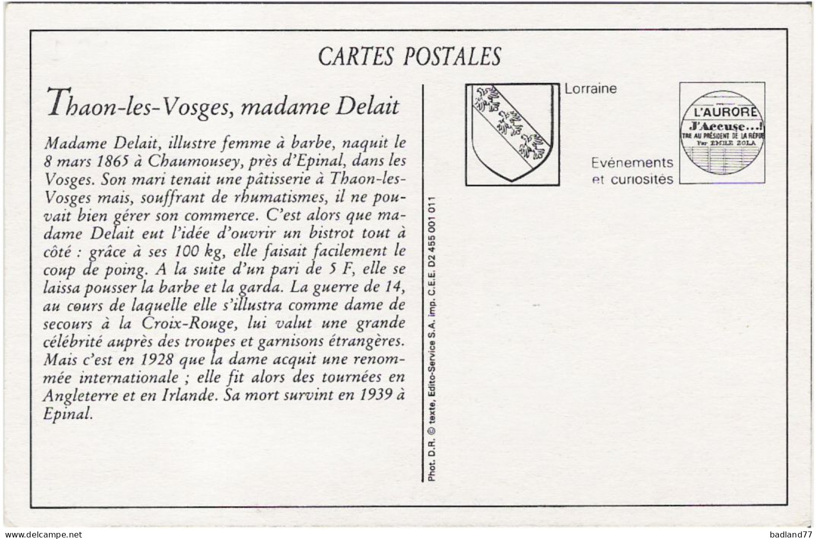 CP - Thaon-les-Vosges - Madame Delait Dans Son Salon (Reproduction)    * - Autres & Non Classés