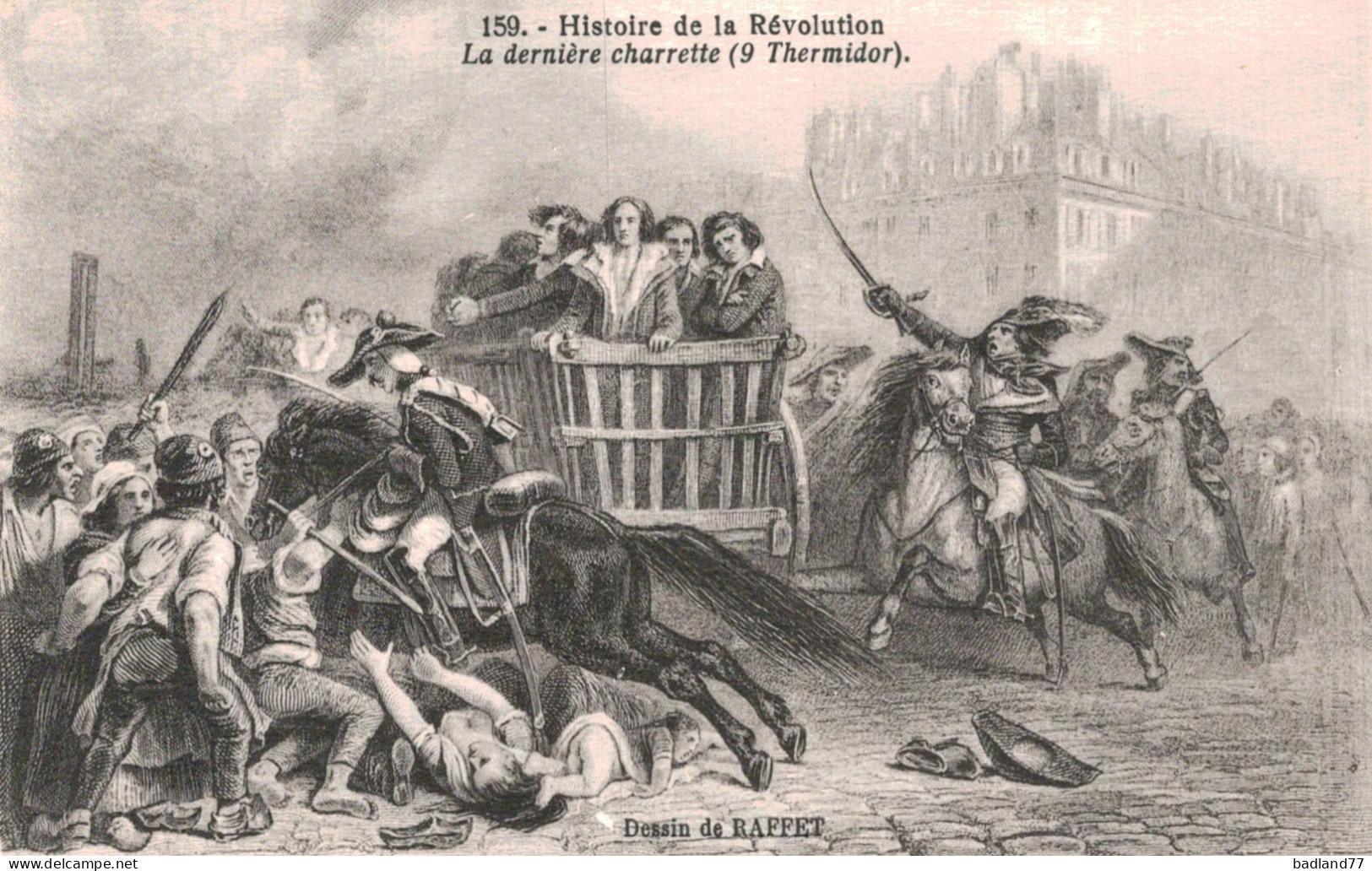 Lot 9 cartes postales - Histoire de la Révolution