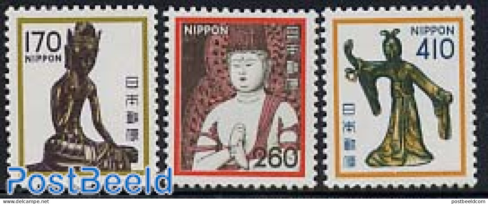 Japan 1981 Definitives 3v, Mint NH, Art - Sculpture - Neufs