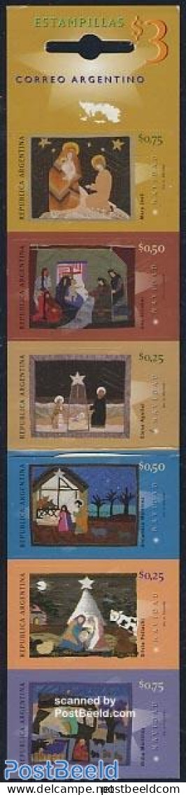 Argentina 1997 Christmas 6v In Booklet, Mint NH, Religion - Christmas - Stamp Booklets - Unused Stamps