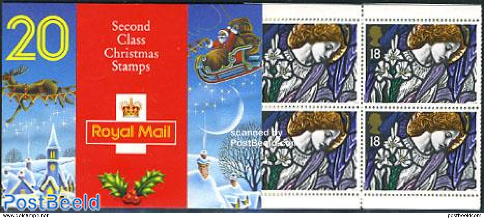Great Britain 1992 Christmas Booklet, Mint NH, Religion - Christmas - Stamp Booklets - Unused Stamps
