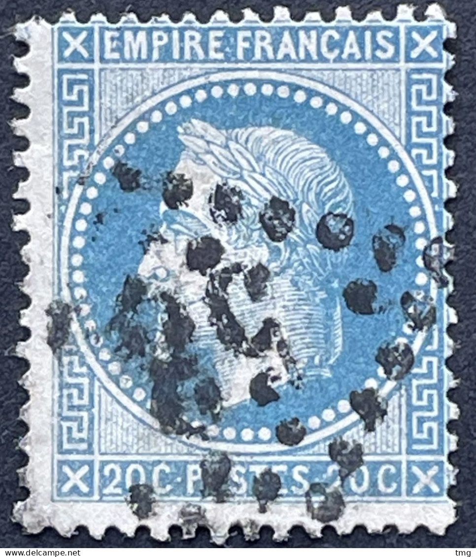 YT 29A LGC 53 Albertville Savoie (88) Indice 3 1863-70, Napoléon 20c Type I France – Ciel - 1863-1870 Napoleon III With Laurels