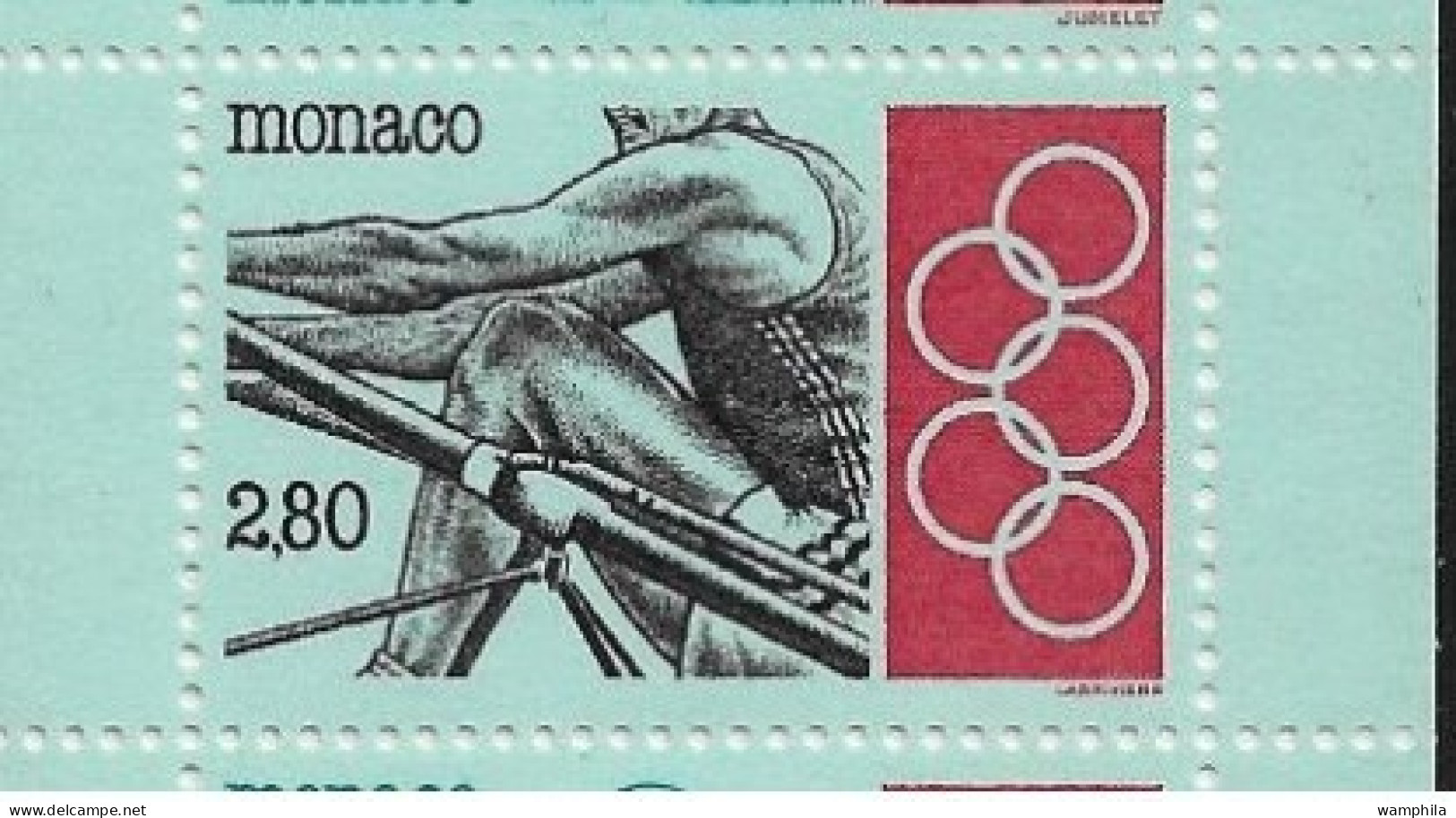 Monaco 1993. Carnet N°10, J.O .bobsleigh, ski, voile, aviron, natation, cyclisme,