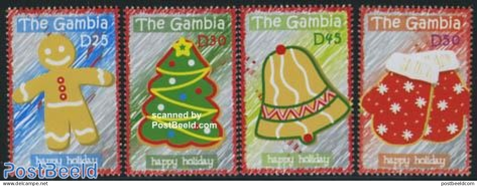 Gambia 2006 Christmas 4v, Mint NH, Religion - Christmas - Noël