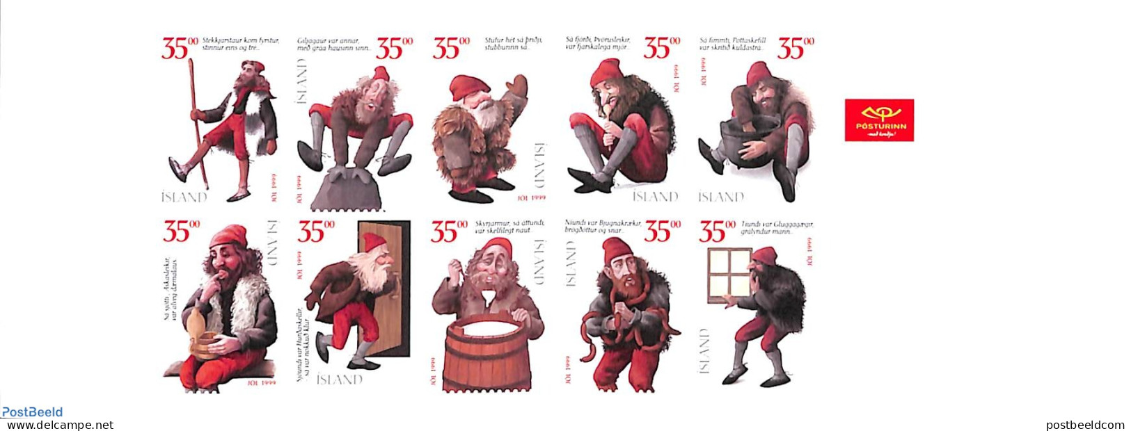 Iceland 1999 Christmas Booklet, Mint NH, Religion - Stamp Booklets - Ongebruikt