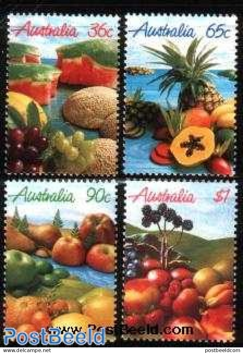 Australia 1987 Fruit 4v, Mint NH, Nature - Fruit - Neufs