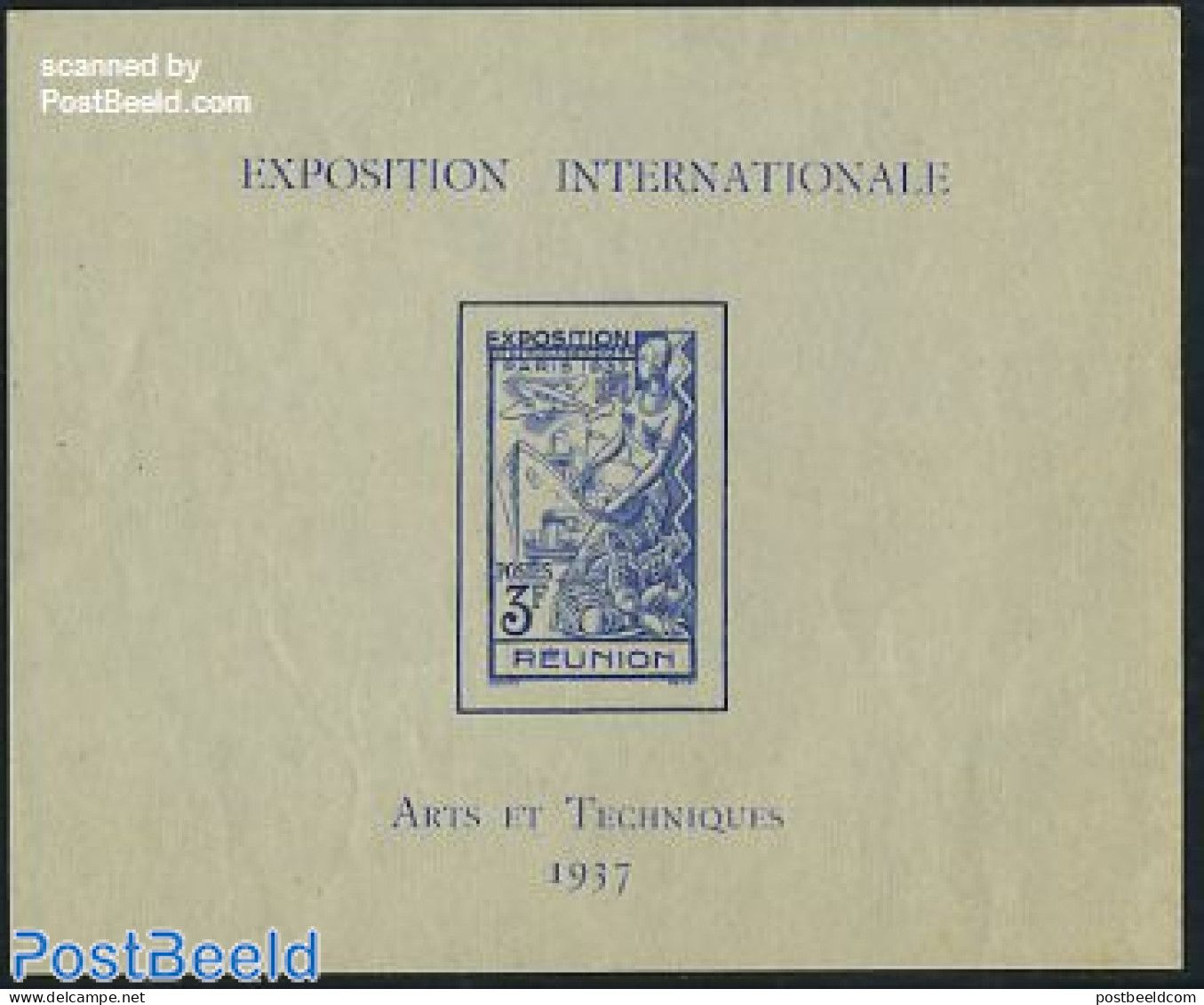 Reunion 1937 World Expo Paris S/s, Unused (hinged) - Other & Unclassified
