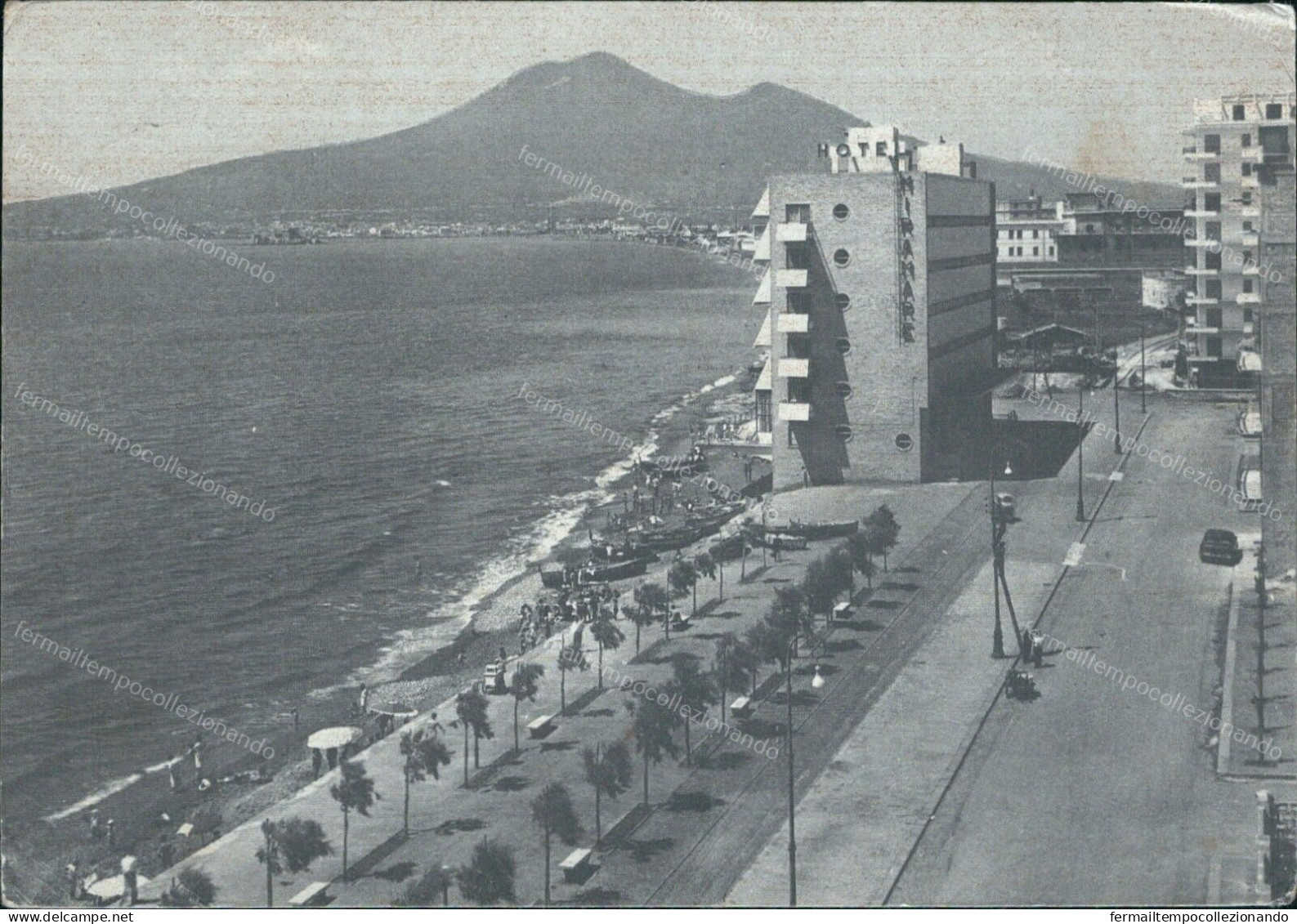 Cr470 Cartolina Castellammare Di Stabia  Hotel Miramare Napoli Campania - Napoli (Naples)