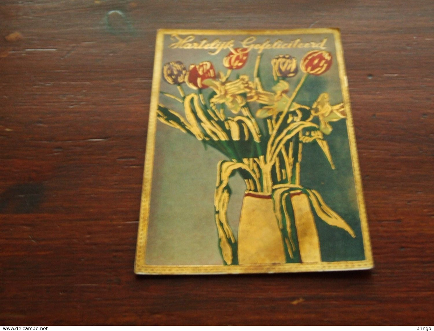 76165-        HARTELIJK GEFELICITEERD - BLOEMEN / FLOWERS / BLUMEN / FLEURS / FIORI / FLORES - 1936 - Fleurs