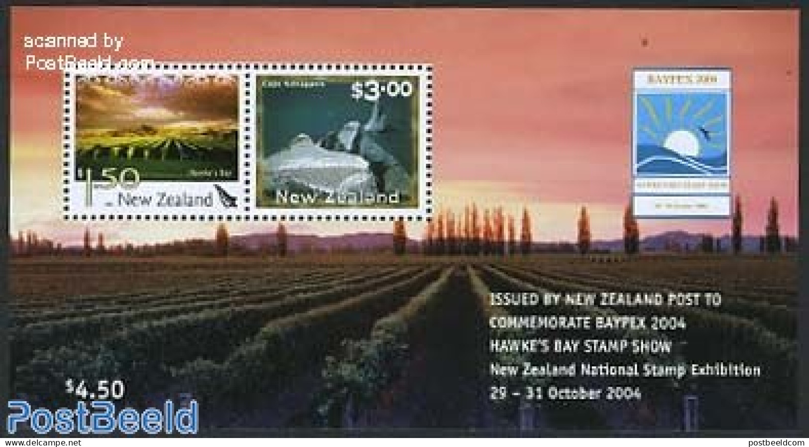 New Zealand 2004 Baypex Stamp Show S/s, Mint NH, Philately - Neufs